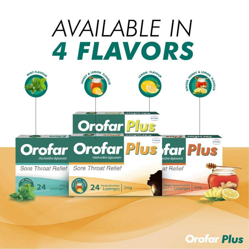 Orofar Plus Lozenges Lemon 24 Packs
