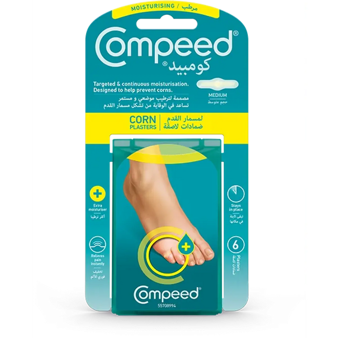 Compeed Corn Plasters Moisturizing Medium 6 Pieces