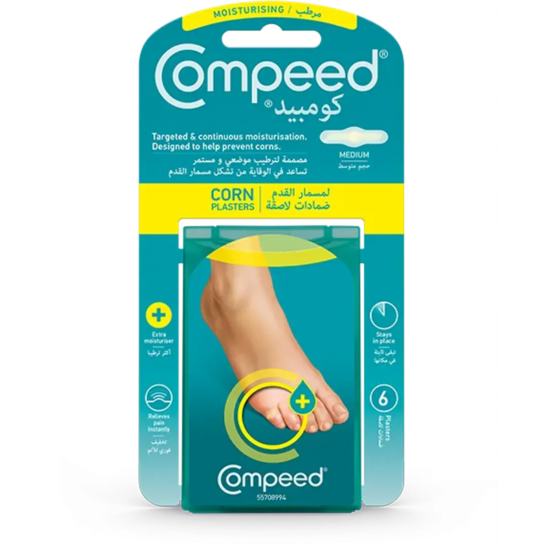 Compeed Corn Plasters Moisturizing Medium 6 Pieces