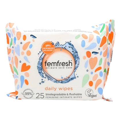 Femfresh Intimate Daily Wipes 25 Pack