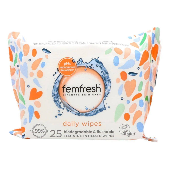 Femfresh Intimate Daily Wipes 25 Pack