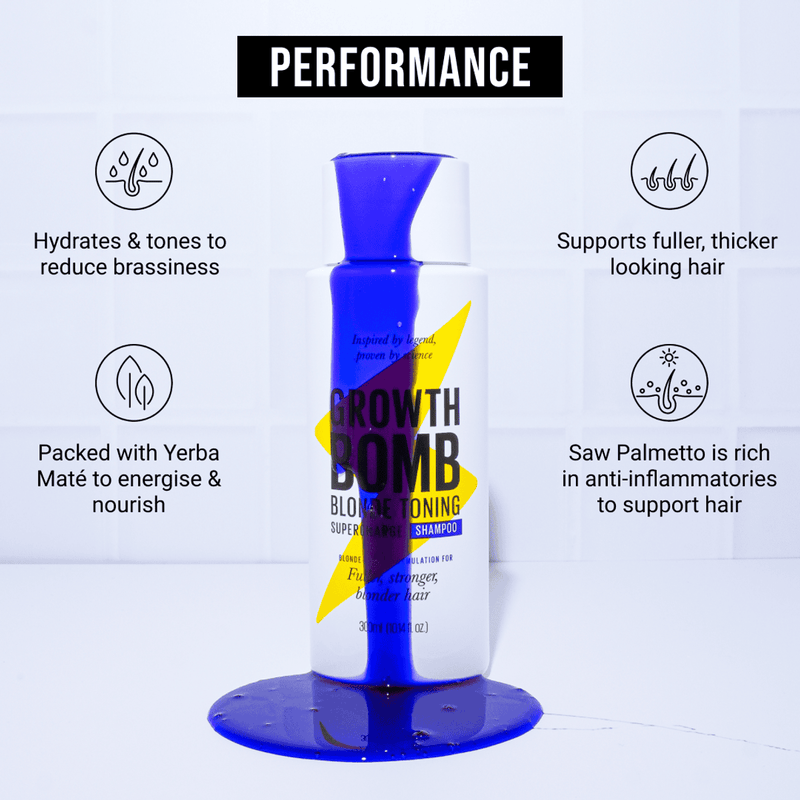 Growth Bomb Blonde Toning Shampoo 300ml
