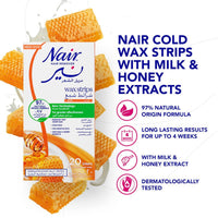 Nair Body Wax Strips Milk & Honey 20 Pack