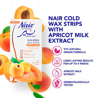 Nair Facial Wax Strips Apricot 20 Pack