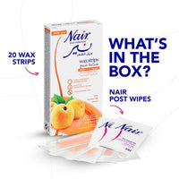 Nair Facial Wax Strips Apricot 20 Pack