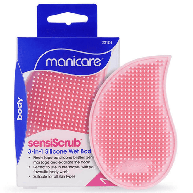 Manicare Sensiscrub 3 In 1 Silicone Wet Body Brush #23101
