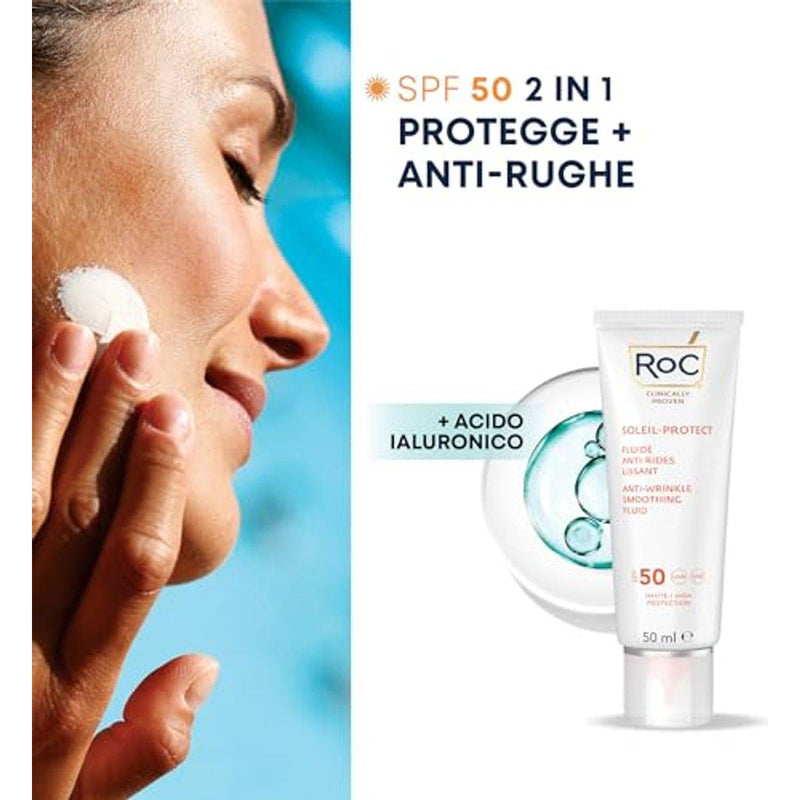 RoC Soleil Protect Anti Wrinkle Smoothing Fluid SPF50+ 50ml