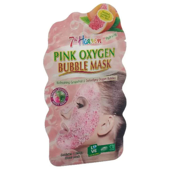 7th Heaven Pink Oxygen Bubble Mask
