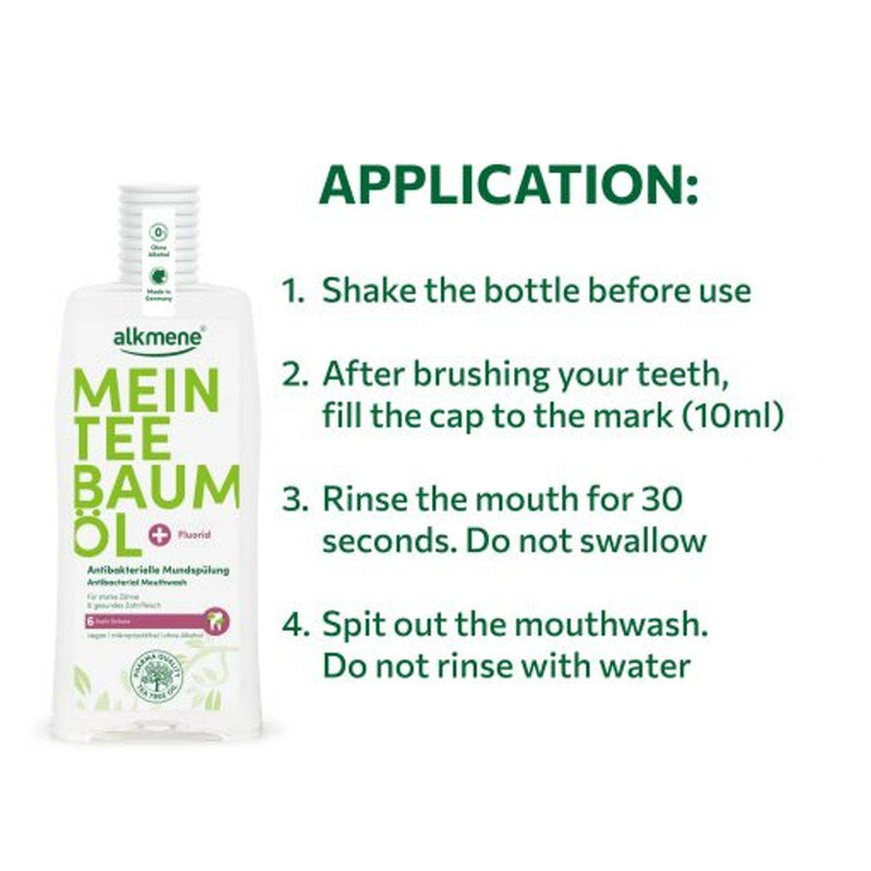Alkmene Tea Tree Antibacterial Mouthwash 500ml