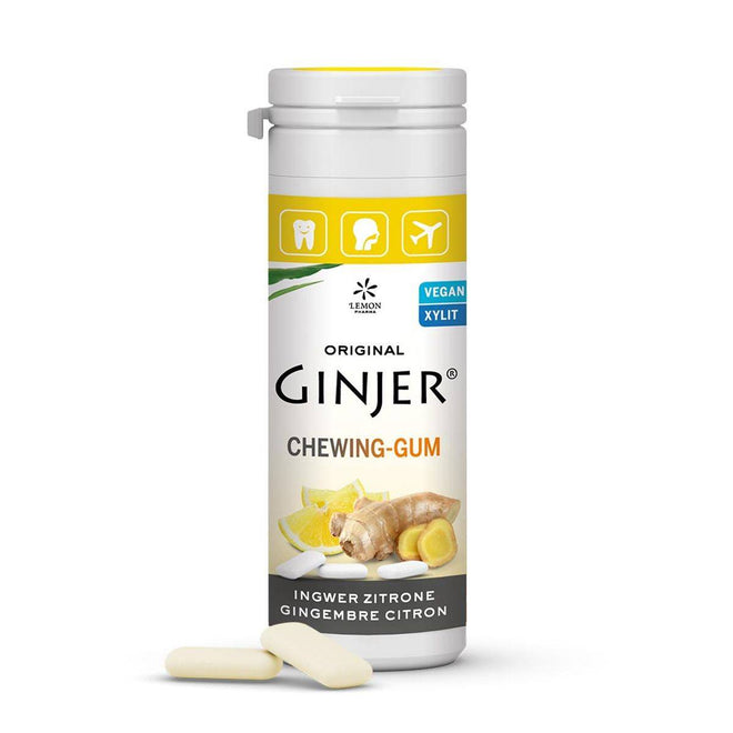 Ginjer Chewing Gum Lemon 30g