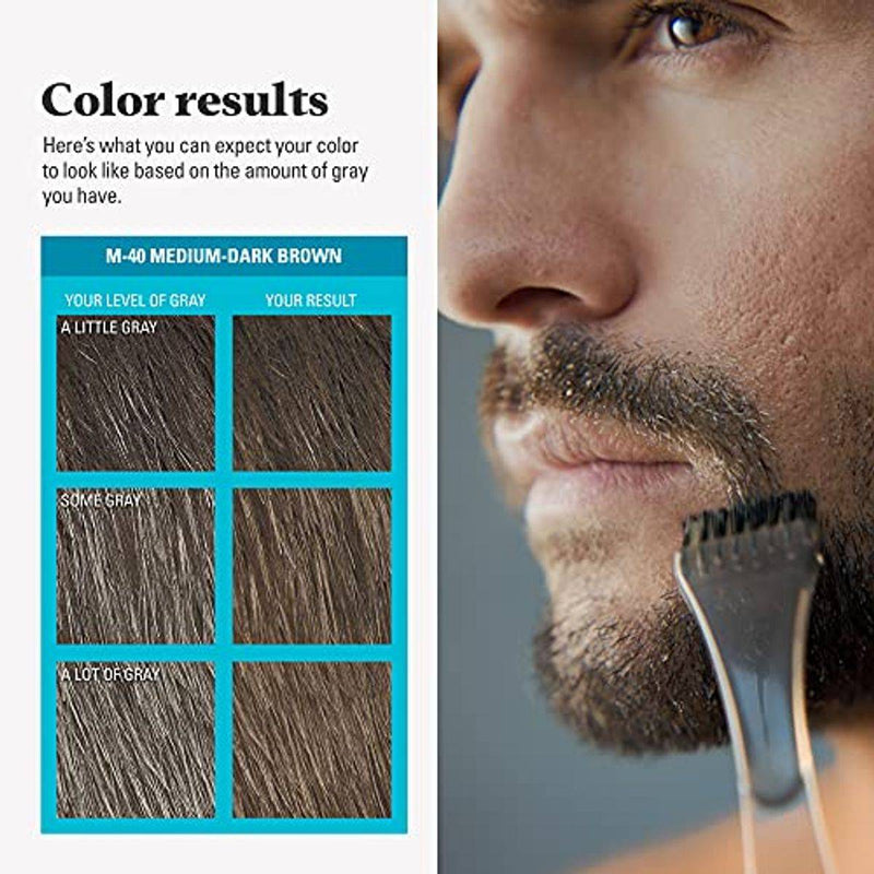 Just For Men Moustache & Beard Brush In Color M40 Medium Dark Brown