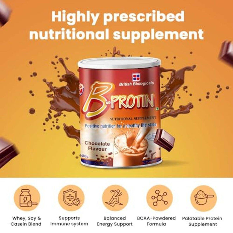 British Biologicals B Protin Powder Chocolate 400g