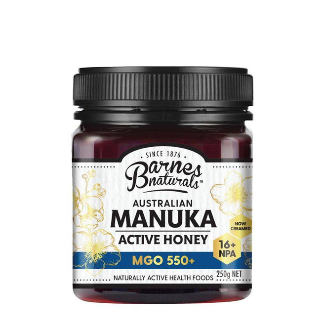 Barnes Naturals Active Australian Manuka Honey MGO550+ 250g