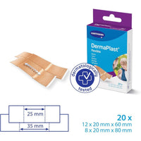 Dermaplast Flexible Plasters Assorted 20 Pieces