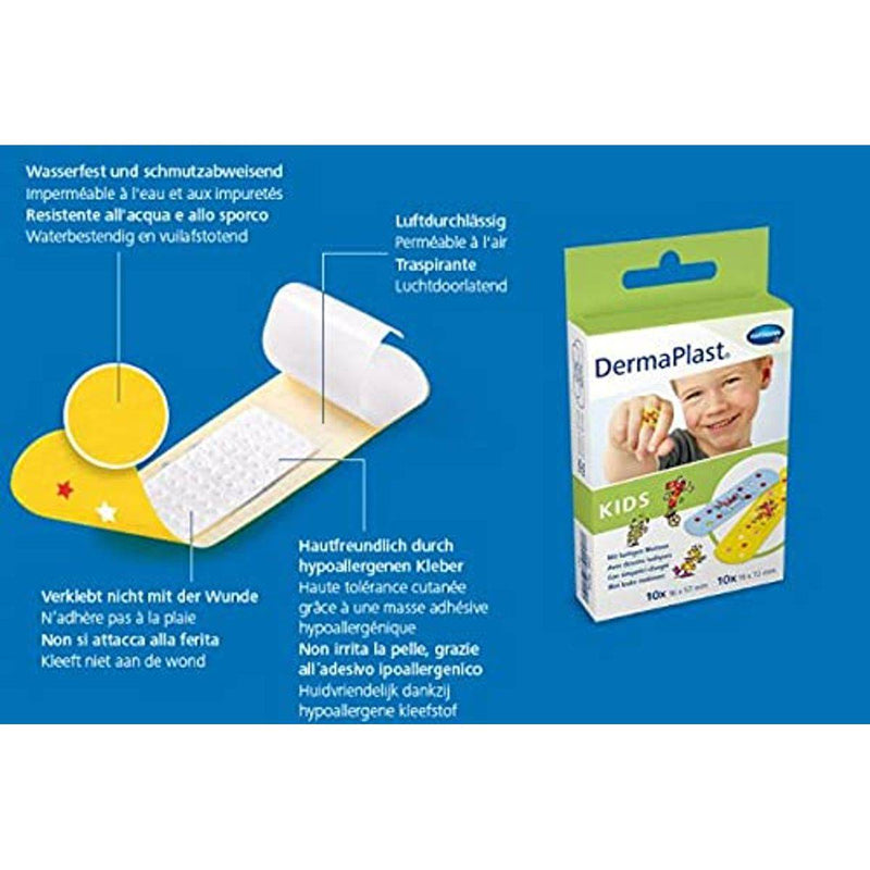 Dermaplast Kids Plasters Assorted 20 Pieces