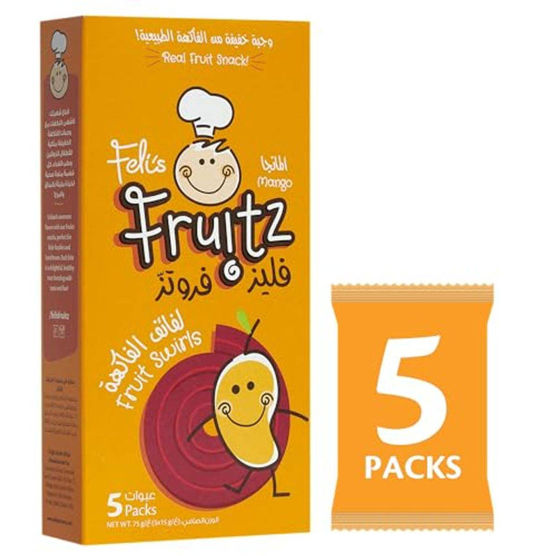 Felis Fruitz Fruit Swirls Mango 15g 5 Packs