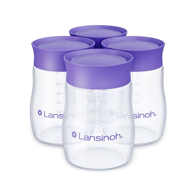 Lansinoh Breastmilk Storage Bottles 160mlx4 Pack