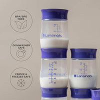 Lansinoh Breastmilk Storage Bottles 160mlx4 Pack