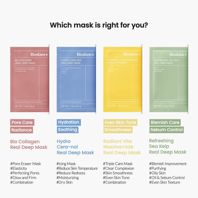 Biodance Bio Collagen Real Deep Mask 4 x 34g