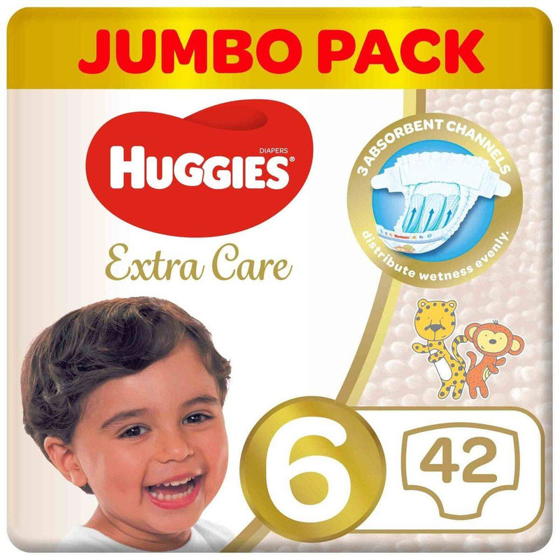 Huggies Extra Care Size 6 (15kg +) Jumbo 42 Pieces