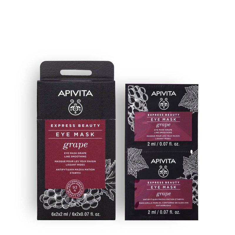 Apivita Express Beauty Eye Mask Grape 2ml 2 Packs