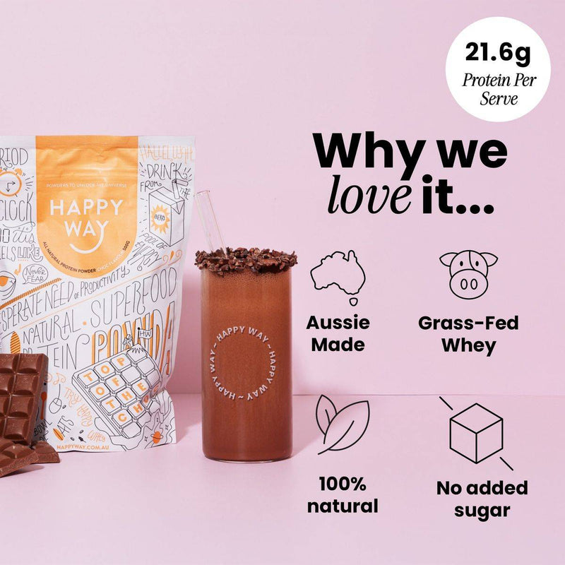 Happy Way Whey Protein Powder Chocolate 500g