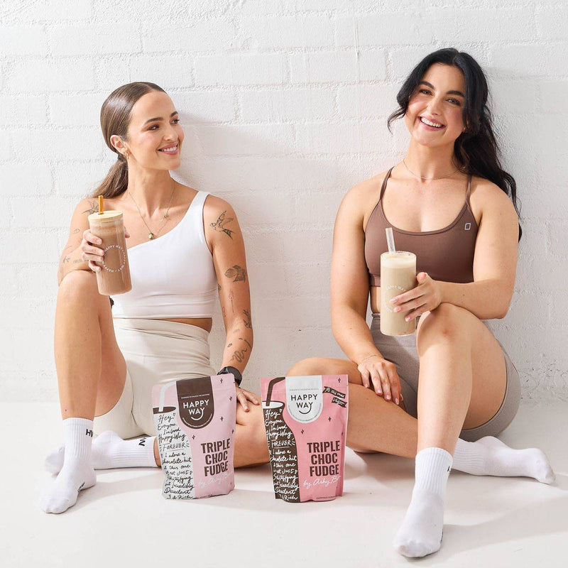 Happy Way Whey Protein Powder Triple Choc Fudge 500g
