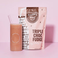 Happy Way Whey Protein Powder Triple Choc Fudge 500g