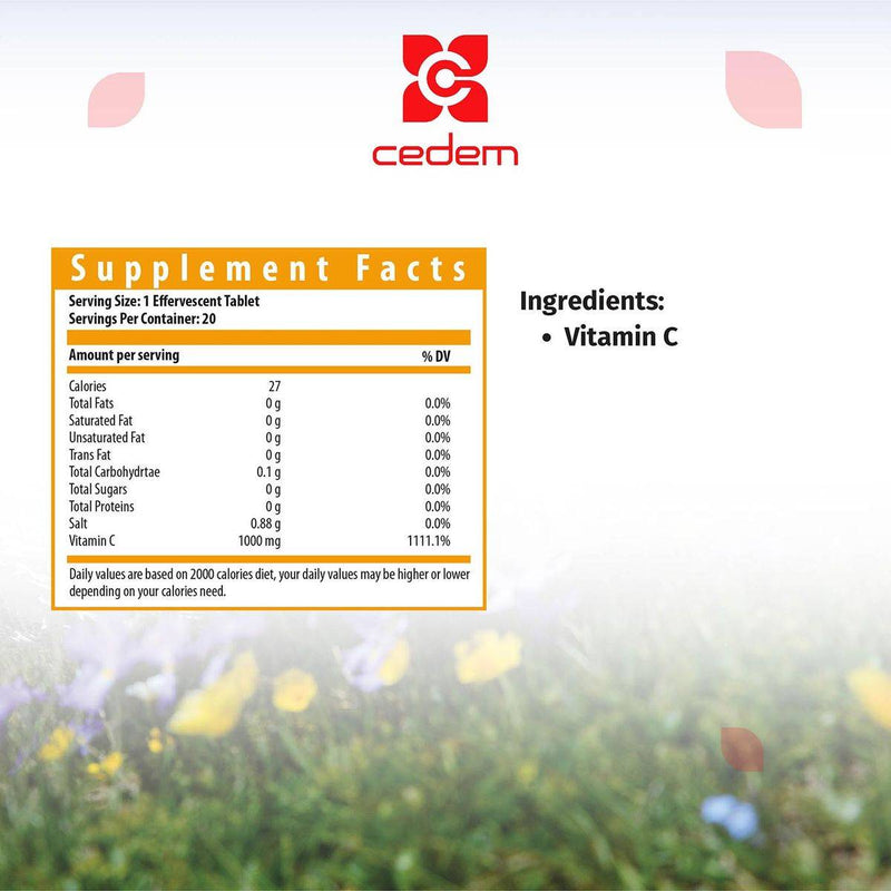 Vitaced Vitamin C Plus 1,000mg 20 Effervescent Tablets