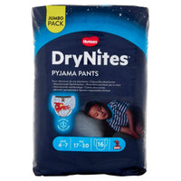 Huggies Drynites Pyjama Pants Jumbo Pack 4-7 Years (17-30 kg) Boy 16 Pieces