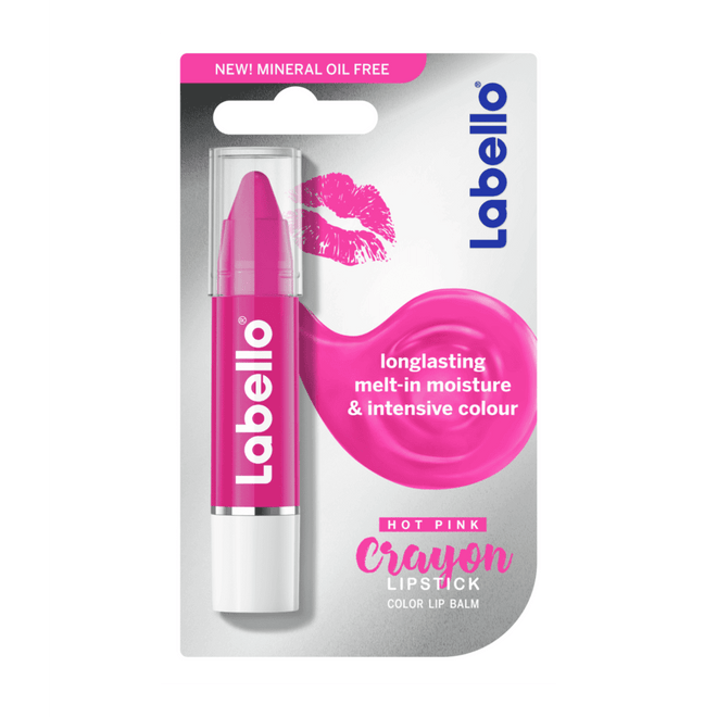 Labello Lipstick Hot Pink Crayon 3g