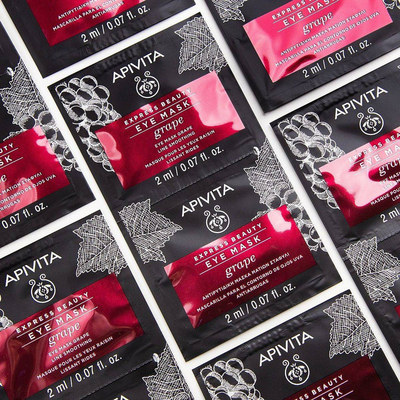 Apivita Express Beauty Eye Mask Grape 2ml 2 Packs