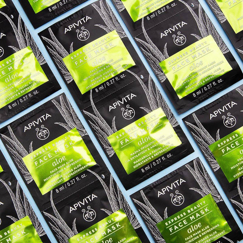 Apivita Express Beauty Face Mask Aloe 8ml 2 Packs