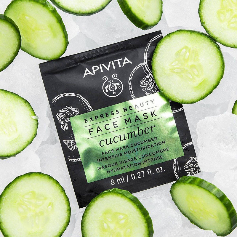 Apivita Express Beauty Face Mask Cucumber 8ml 2 Packs