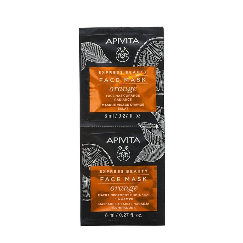Apivita Express Beauty Face Mask Orange 8ml 2 Packs