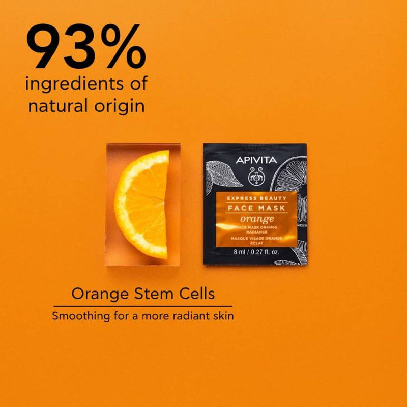 Apivita Express Beauty Face Mask Orange 8ml 2 Packs