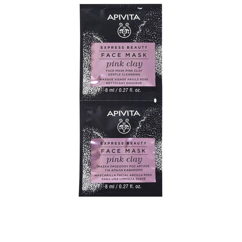 Apivita Express Beauty Face Mask Pink Clay 8ml 2 Packs
