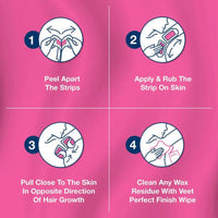 Veet Wax Strips Pure Underarm Wax For Sensitive Skin 16 Strips