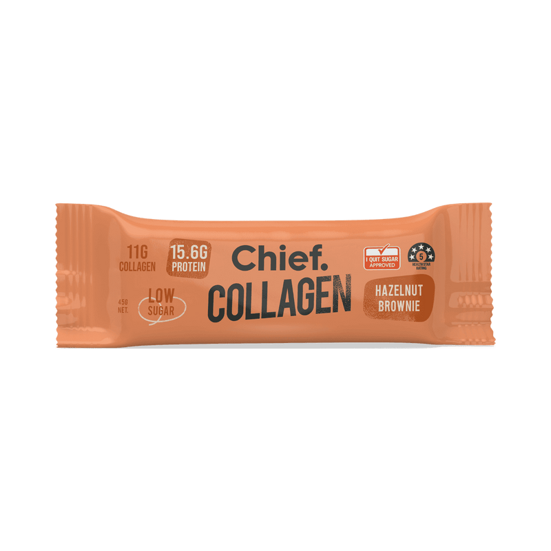 Chief Collagen Protein Bar Hazelnut Brownie 45g