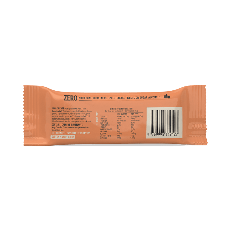 Chief Collagen Protein Bar Hazelnut Brownie 45g