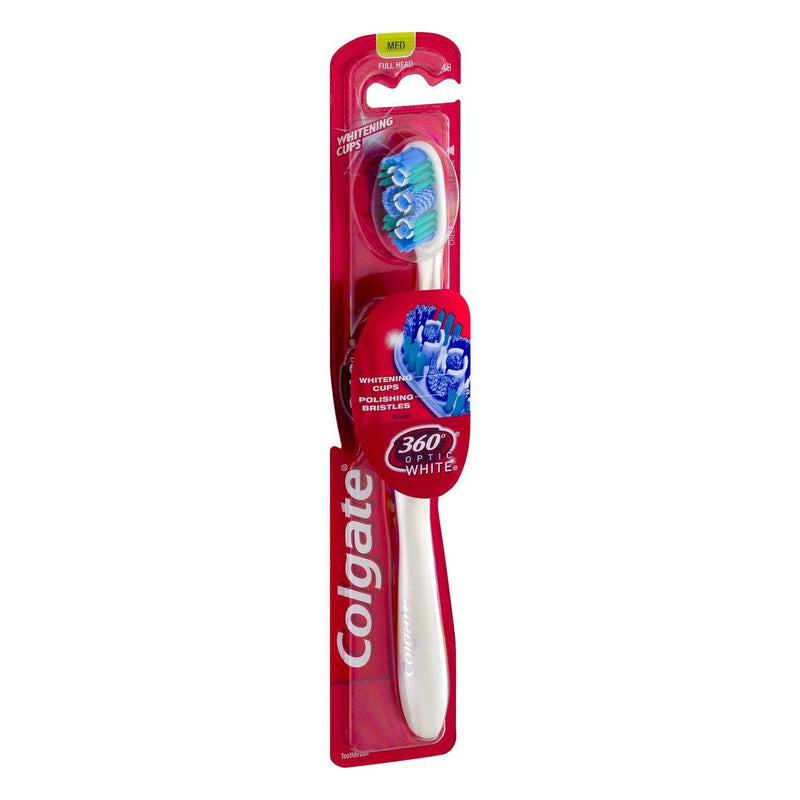 Colgate Toothbrush 360 Optic White Medium 1 Piece
