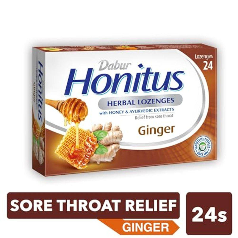 Dabur Honitus Herbal Ginger 24 Lozenges