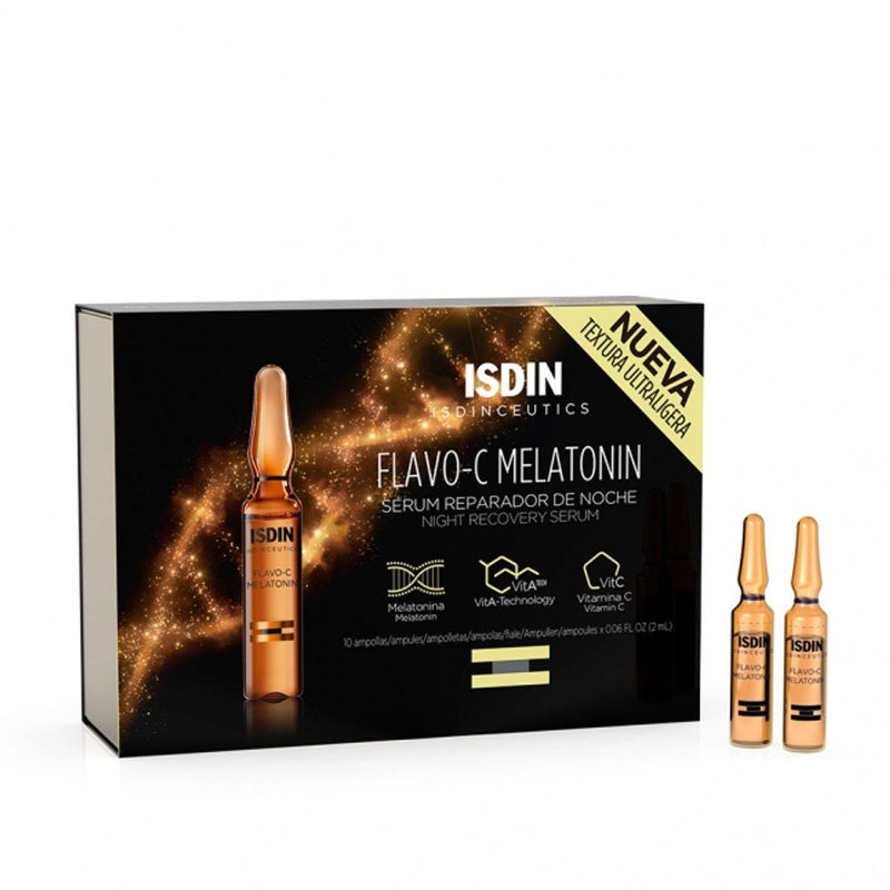 Isdin Isdinceutics Flavo C Melatonin Night Recovery Serum 2ml Ampoules 10 Units