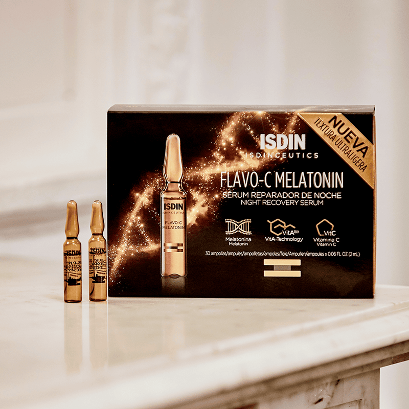 Isdin Isdinceutics Flavo C Melatonin Night Recovery Serum 2ml Ampoules 10 Units