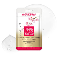 Hada Labo Tokyo Express Glow & Anti Stress Jelly Sheet Mask