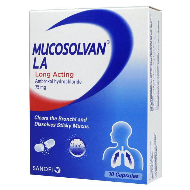 Mucosolvan LA 75mg 10 Capsules
