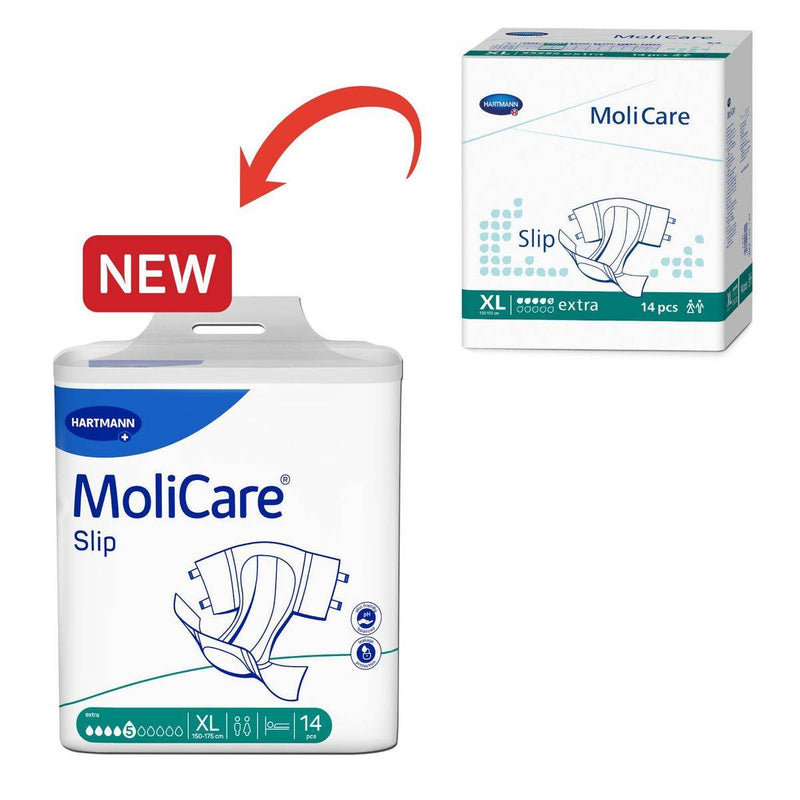 Molicare Slip 5 Drops Adult Diaper Extra Large 14 Pieces