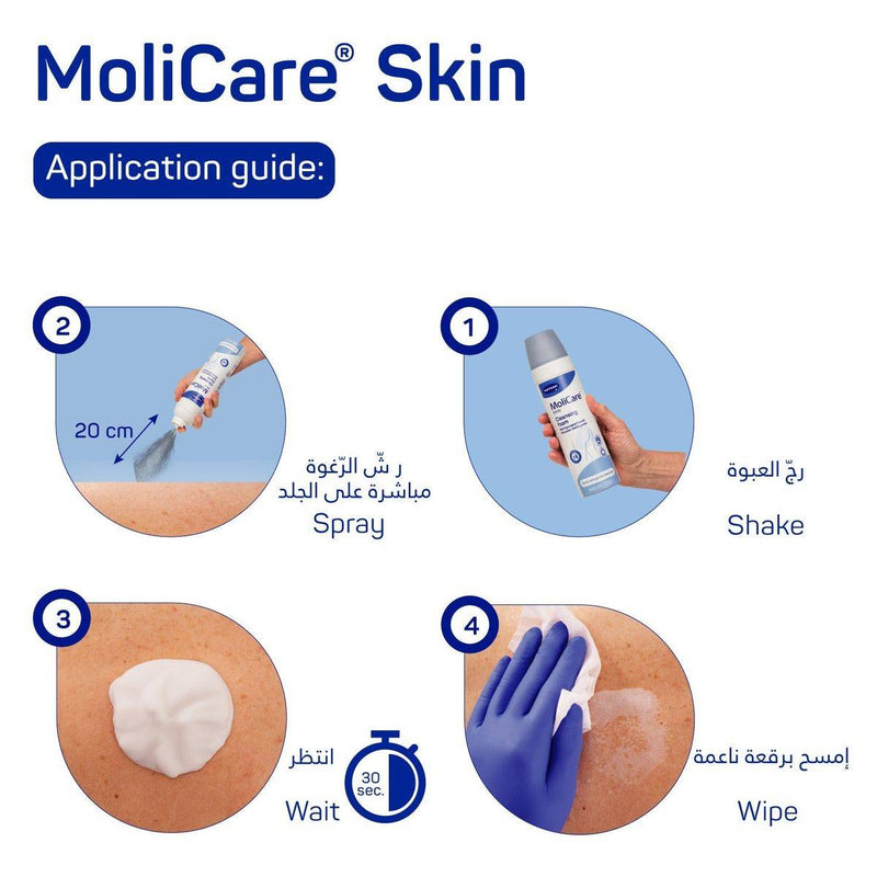Molicare Skin Cleansing Foam 400ml