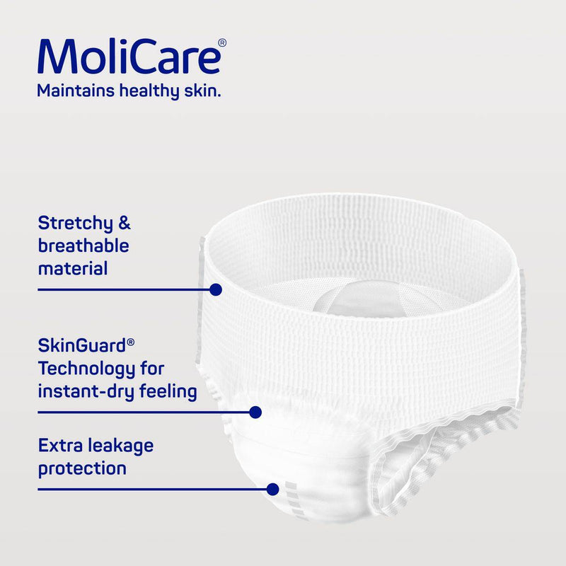 Molicare Premium Mobile Pull Up Pants 6 Drops Medium 14 Pieces