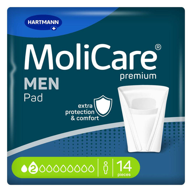 Molicare Premium Men Pads 2 Drops 1 Size 14 Pieces